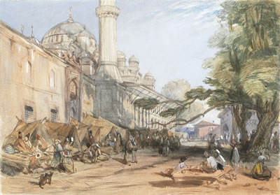 Sample artwork by Alfred Gomersal Vickers (1810 - 1837), known for landscape painting, draftsman, book illustration - View similar artists and auction records