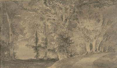 Wooded landscape with a path beside a pool by John (Old Crome) Crome - Auction record, sale price, and art valuation. Compare with similar artists and explore comparable artworks.