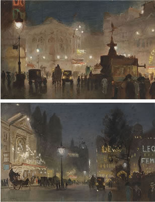 Piccadilly Circus; and The Empire, Leicester Square (2)