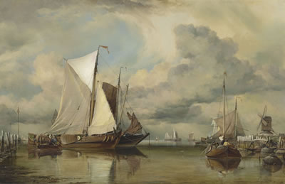 Calm on Zuider Zee: A Zuider Zee fishing haven