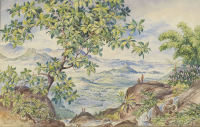 A mountainous landscape, Sri Lanka