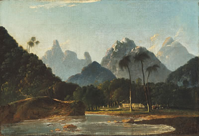 A View of Vaitepiha Bay, Tahiti (Tautira Valley from Tautira Bay)