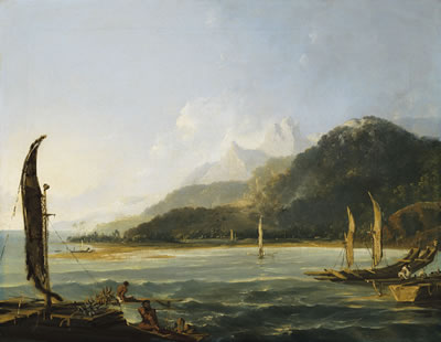 Matavie Bay in the Island of Otaheite (Matavai Bay, Tahiti)
