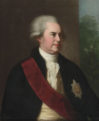 Portrait of George, 1st Earl Macartney, half length, wearing the Order of the Bath