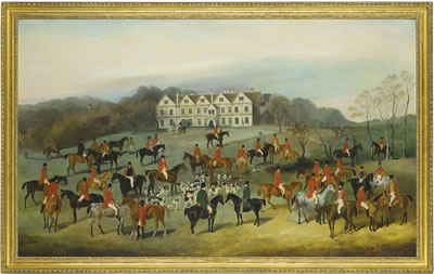 The meet of the Hambledon hounds at Preshaw House, Hampshire, the seat of Walter Long in 1844 by Charles Bilger Spalding - Auction record, sale price, and art valuation. Compare with similar artists and explore comparable artworks.