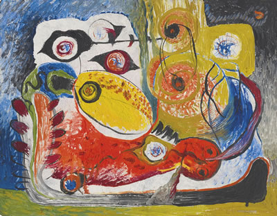 Surrealist Forms by Reuben Mednikoff - Auction record, sale price, and art valuation. Compare with similar artists and explore comparable artworks.