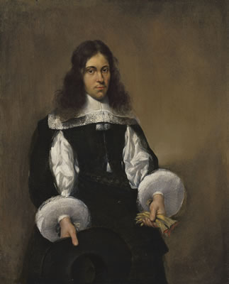 Portrait of a gentleman, three-quarter-length, in black; Portrait of a lady, three-quarter-length, in black, holding a fan; and Portrait of a gentleman, three-quarter-length, in grey (3)