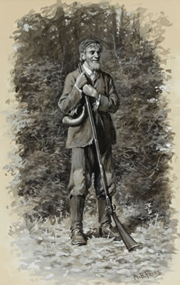 Sawney with his Long Rifle