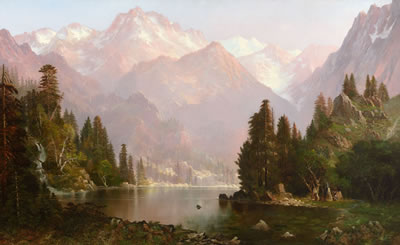 Indian Encampment in the Sierra (circa 1873)