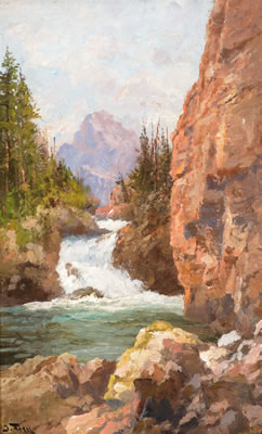 Swiftcurrent Falls – Glacier Park (1920)