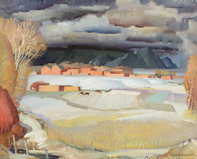 Sample artwork by Victor Higgins (1884 - 1949), known for indian genre, landscape and portrait painting - View similar artists and auction records