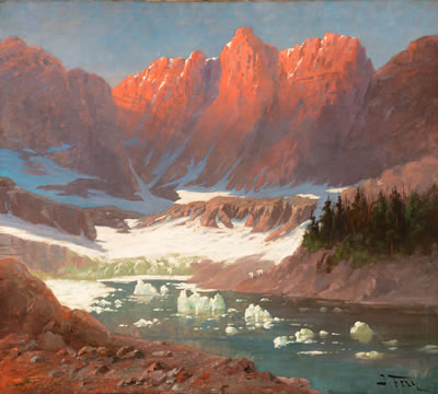 "Iceberg Lake, Glacier Park" by John Fery - Auction record, sale price, and art valuation. Compare with similar artists and explore comparable artworks.