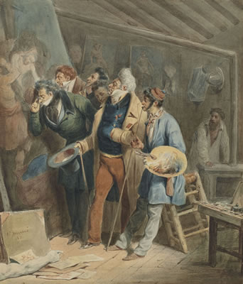 Les Importuns ou L'Atelier du peintre