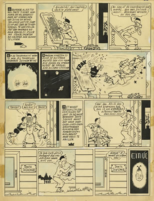 Sample artwork by Willy Vandersteen (1913 - 1990), known for comics - View similar artists and auction records