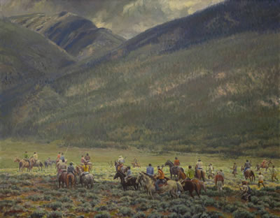 Indian Rabbit Hunt - Taos Pueblo (1977)