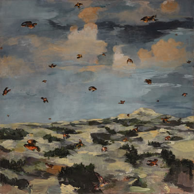 My Life in France: The Sky Above my Home is Alive with Circling Red Birds