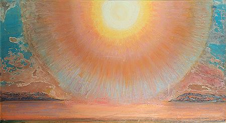 Sunburst over the Negev, Israel