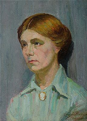 Portrait of a Young Woman, 1918 by Constance Tempe Manning - Auction record, sale price, and art valuation. Compare with similar artists and explore comparable artworks.