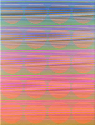 "Melting in Late Color" by Julian Stanczak - Auction record, sale price, and art valuation. Compare with similar artists and explore comparable artworks.