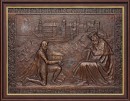 Commemorative plaque for Emeryk Hutten-Czapski