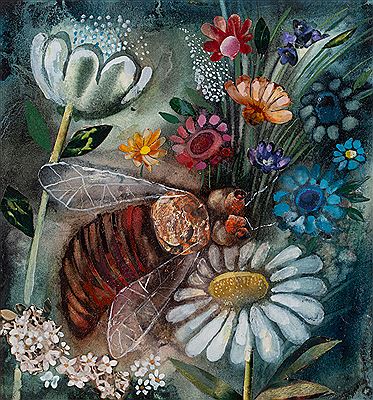Queen bee - cover to "Swierszczyk" magazine