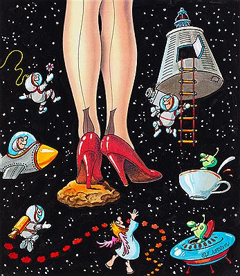 "Miss Polonia '92" - cover illustration to a magazine of the Miss Polonia competition