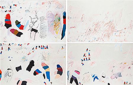 "On the dunes" - polyptique (quadriptique), 1979