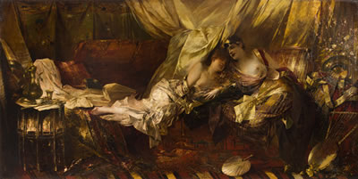 Sample artwork by François Zmurko (1859 - 1910), known for female portrait, water scene painting, abstract figure drawing, heads, nudes - View similar artists and auction records