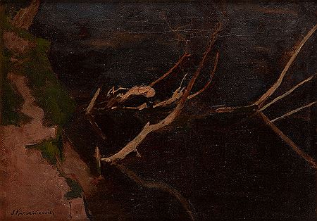 Landscape with a scarp