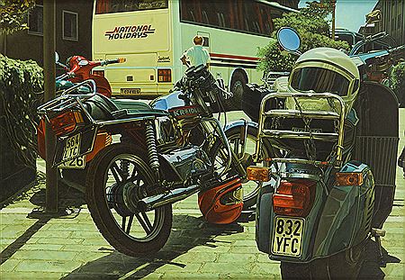 "Bonn - motorcycle parking - Kreidler"