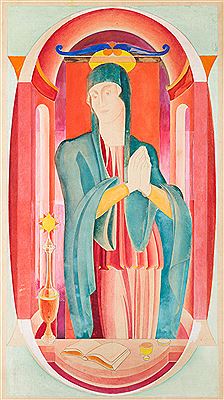 Saint with the monstrance