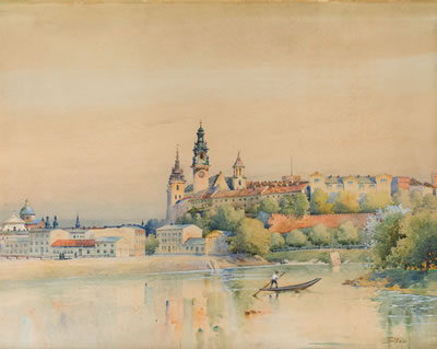 View of the Wawel by Stanislaw Tondos - Auction record, sale price, and art valuation. Compare with similar artists and explore comparable artworks.