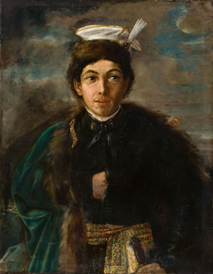 Self-portrait in Polish nobleman's dress, 1874