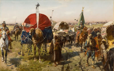 Procession with the spoils - Return from Vienna, circa 1883-84