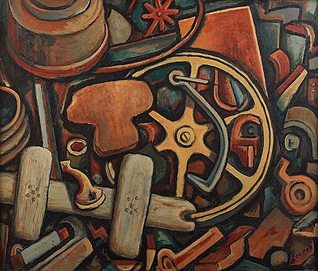 Sample artwork by Willard Cooper (1921 - 2007), known for landscape and industrial view painting - View similar artists and auction records