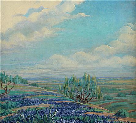 Texas Bluebonnets by Polly Johnston Hoffman - Auction record, sale price, and art valuation. Compare with similar artists and explore comparable artworks.