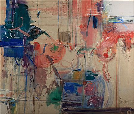 Sample artwork by Zanne Hochberg (1931 - 2001), known for abstract painting - View similar artists and auction records