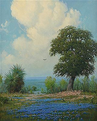 Bluebonnets by Cal Gaspard - Auction record, sale price, and art valuation. Compare with similar artists and explore comparable artworks.