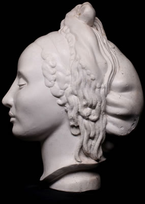 Untitled portrait of a woman with her hair in Italian Coif