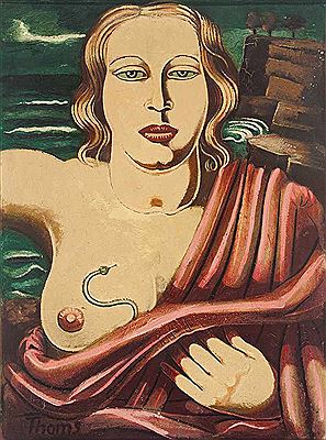 Frau mit Schlange (Porträt Gerta Overbeck)