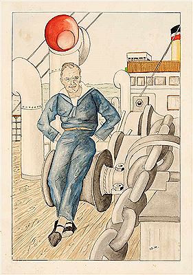 Der Maler Gericke als Matrose
