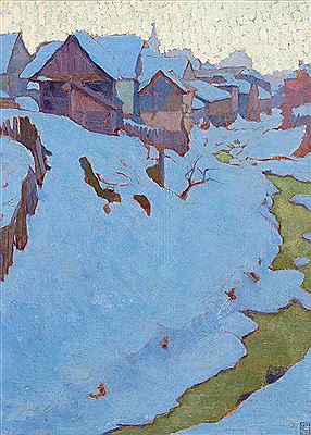 Winterliche Nacht in Felsöbánya by Endre Littecky - Auction record, sale price, and art valuation. Compare with similar artists and explore comparable artworks.
