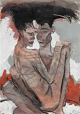 Paar verschlungen