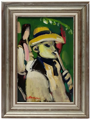 Le joueur de flûte by Joseph Stamboulian - Auction record, sale price, and art valuation. Compare with similar artists and explore comparable artworks.