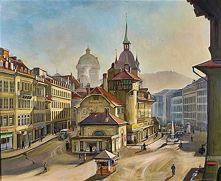 Der Berner Waisenhausplatz mit Holländerturm