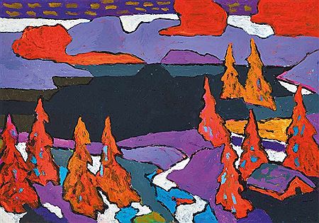 Sample artwork by Bendicht Friedli (Born 1930), known for painting - View similar artists and auction records