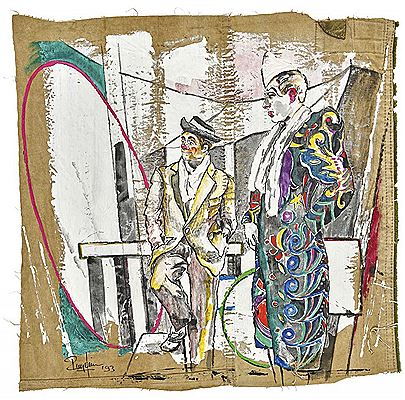 Clown und Harlekin