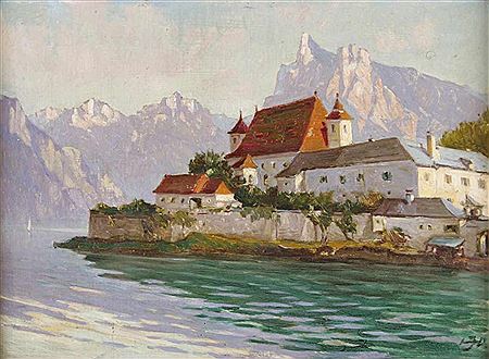 Das Frauenkloster am Traunsee bei Schloss Orth