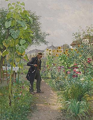 Blumengarten by Josef Kinzel - Auction record, sale price, and art valuation. Compare with similar artists and explore comparable artworks.