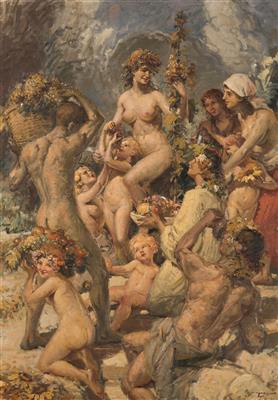 Wine harvest by Bohumil Berghauer - Auction record, sale price, and art valuation. Compare with similar artists and explore comparable artworks.
